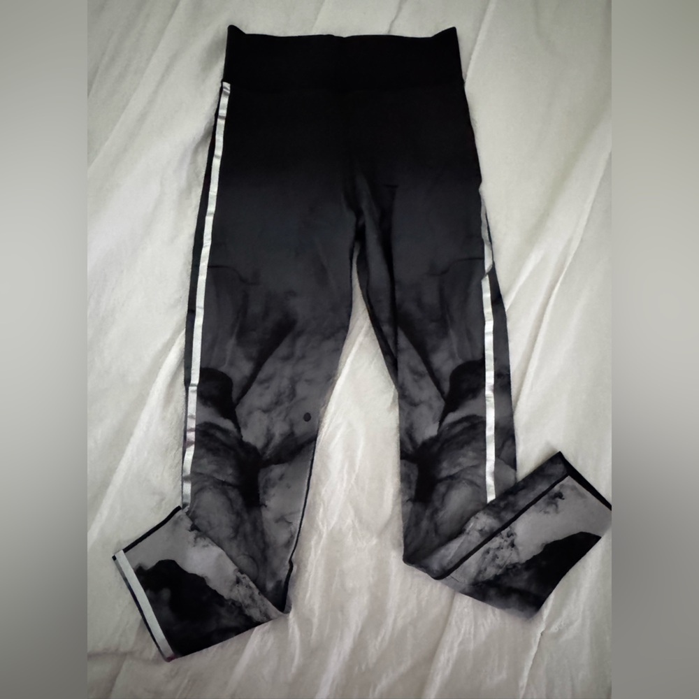 Ultracor Black Leggings with Silver Logo